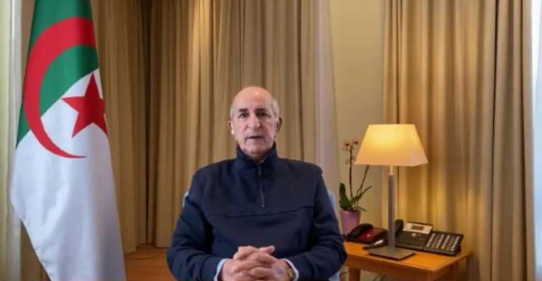 Aged 75 and a heavy smoker, Tebboune was hospitalised in Germany on October 28, and Algerian authorities later announced he had the Covid-19 illness. By - (AFP/File)