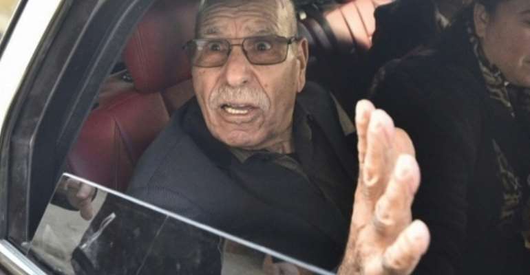 Algerian war veteran Lakhdar Bouregaa upon his release from custody in January this year. By Ryad KRAMDI, RYAD KRAMDI (AFP)