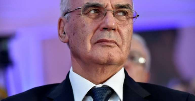 Algeria's former industry minister Youcef Yousfi, seen in this October 2018 picture, has been placed in preventive detention on allegations of squandering public money. By RYAD KRAMDI (AFP/File)