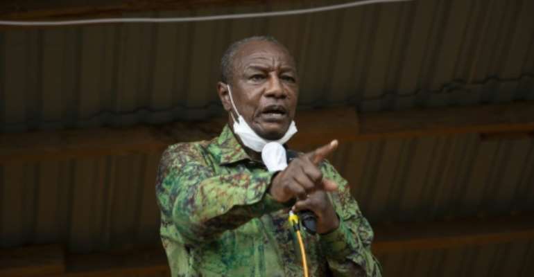 Alpha Conde argued that the new constitution will help modernise Guinea. By CAROL VALADE (AFP/File)