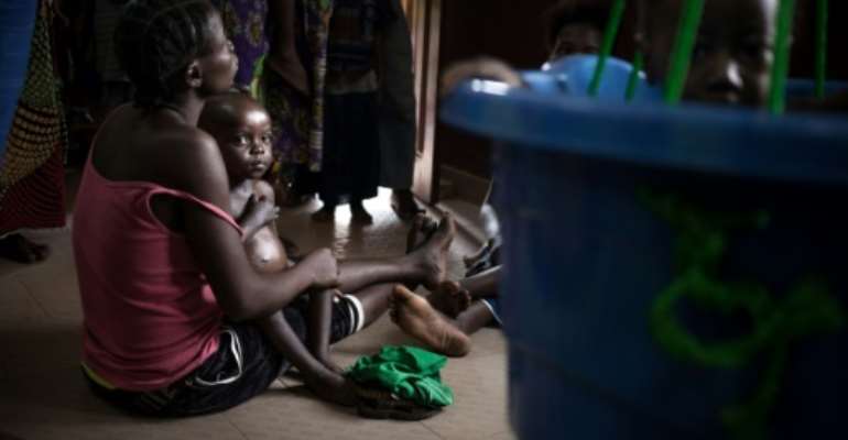 Although childhood malnutrition has decreased globally over the past several decades, undernourishment has increased since 2015. By FLORENT VERGNES (AFP/File)