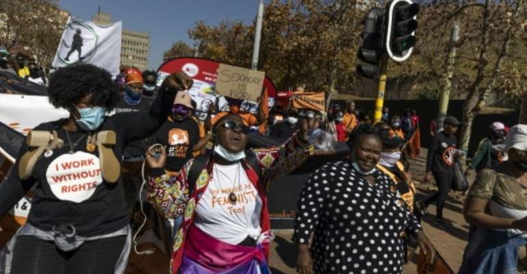 Protesters In Johannesburg Demand Prostitution Be Legalised