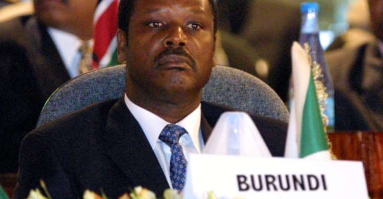 Burundi's former president, pictured in 2001, has died from coronavirus. By PEDRO UGARTE (AFP/File)