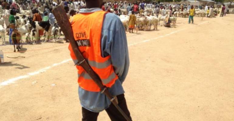Cameroon has set up self-defence groups in its Far North region to try to stem jihadist attacks. By Reinnier KAZE (AFP)