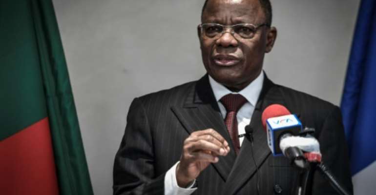 Cameroonian opposition leader Maurice Kamto has been prevented from leaving his house since September. By STEPHANE DE SAKUTIN (AFP)