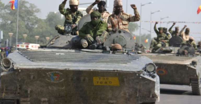 Chadian soldiers have been part of a regional force fighting against Boko Haram. By BRHAIM ADJI (AFP)