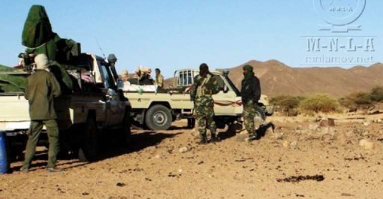 The Tuareg rebels declared the independence of Mali's north, a desert homeland they call Azawad. By (AFP/MNLA/File)