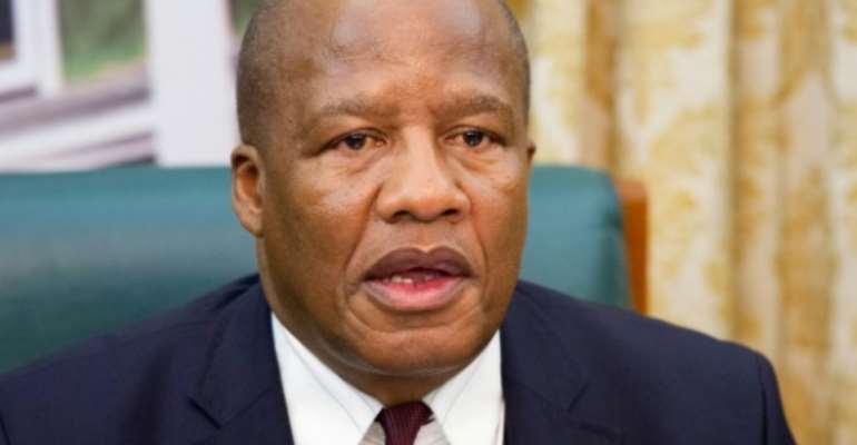 Covid victim Jackson Mthembu had helped to draft South Africa's post-apartheid constitution. By RODGER BOSCH (AFP)