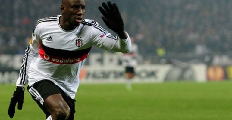Demba Ba, pictured in 2015, said that Zhang Li had hurled racially insulting remarks at him. By OZAN KOSE (AFP/File)
