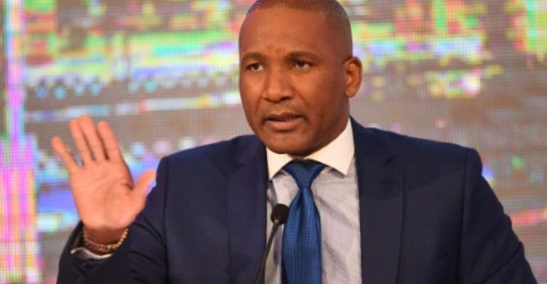 Duma Boko, leader of the opposition Umbrella for Democratic Change (UDC), could be the country's next president if his party wins next week's parliamentary election. By Monirul Bhuiyan (AFP)