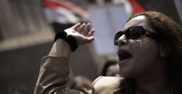 An Egyptian protester demonstrates outside the administrative court in Cairo. By Gianluigi Guercia (AFP/File)