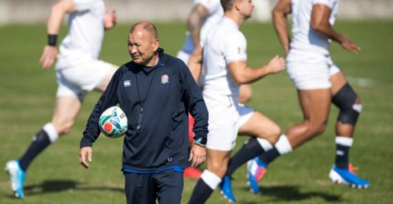England will play their fourth Rugby World Cup final on Saturday. By Odd ANDERSEN (AFP)