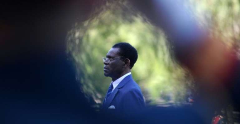 Equatorial Guinea President Teodoro Obiang Nguema, Africa's longest serving leader, has rejected opposition claims that one of its activists died in custody as a result of torture. By NATALIA KOLESNIKOVA (AFP/File)
