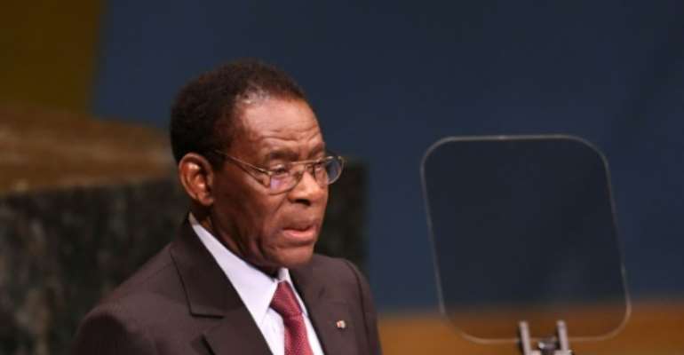 Equatorial Guinea's President Teodoro Obiang Nguema is accused of brutal rights abuses. By Don EMMERT (AFP/File)
