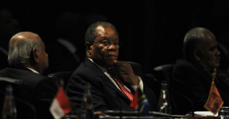 eSwatini's Prime Minister Barnabus Sibusiso Dlamini, pictured in 2009,has died at the age of 76. By LUIS ACOSTA (AFP/Archives)