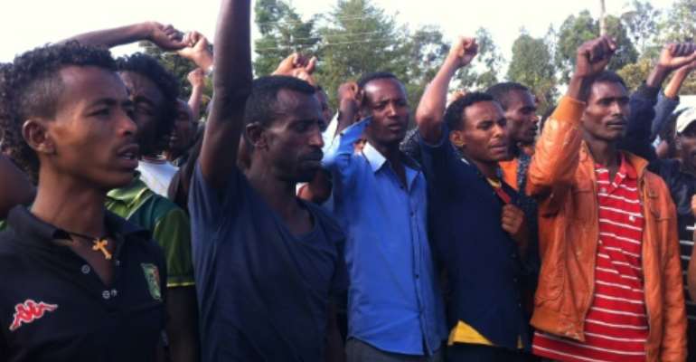 Human Rights Watch said last week that at least 140 people had been killed in Ethiopia over two months in a crackdown on anti-government protests sparked by the plan to expand the capital into farmland areas. By Justine Boulo (AFP/File)
