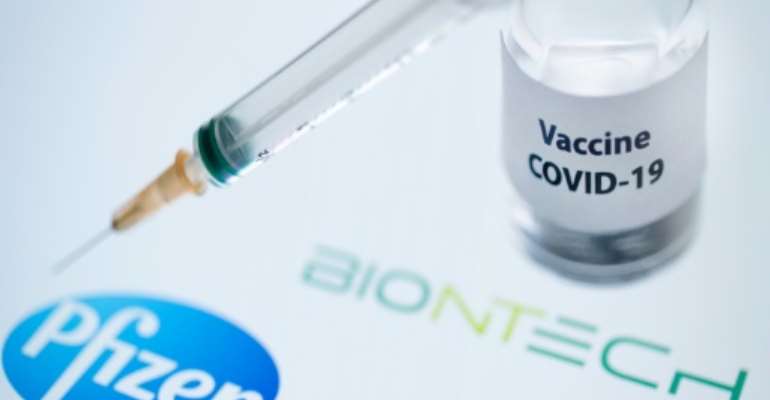 Europeans could begin receiving the Pfizer-BioNTech vaccine 'before the end of 2020', the companies said. By JOEL SAGET (AFP/File)