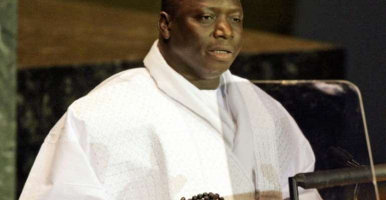 Former Gambian President Yahya Jammeh, pictured in 2005, has been in exile since January 2017 after a 22-year-rule marked by human rights violations, but has plans to return. By JEFF HAYNES (AFP/File)