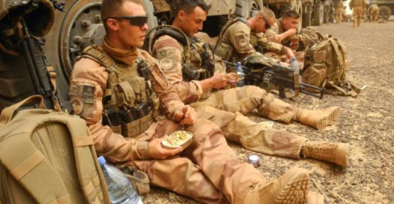 France is looking for EU reinforcements for its 4,500 soldiers in the Barkhane mission in Mali, Mauritania, Niger, Burkina Faso and Chad.. By Daphné BENOIT (AFP/File)