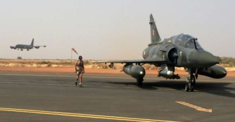 French military headquarters said fighter jets had