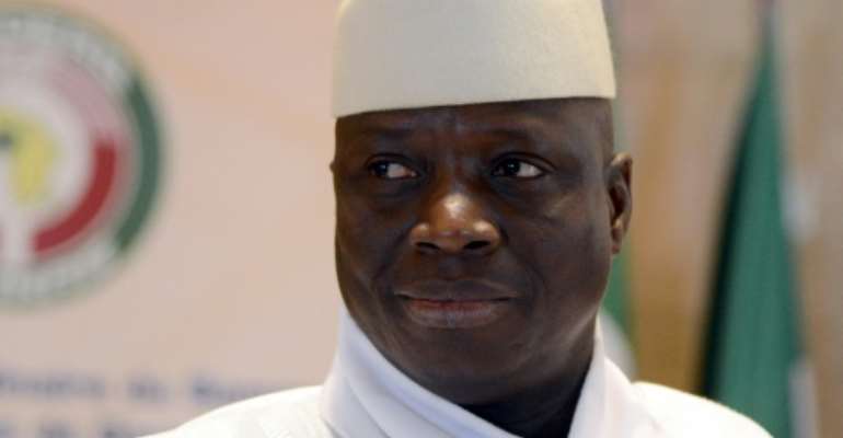 Gambian President Yahya Jammeh lost December 1 elections to opposition candidate Adama Barrow but has vowed to challenge the results in court. By Issouf Sanogo (AFP/File)