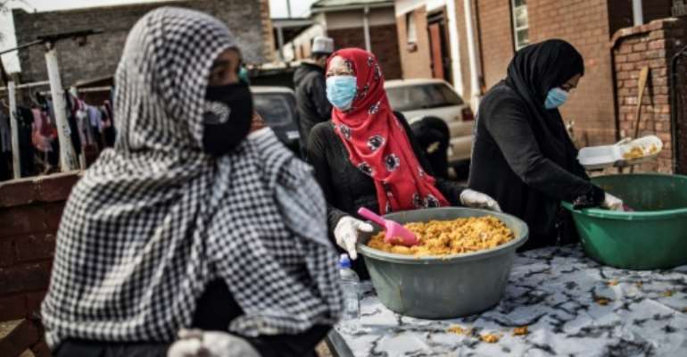 Graft scandals linked to the coronavirus crisis have heightened anger about South Africa's poverty and inequality. By MARCO LONGARI (AFP)
