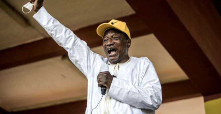 Guinea's constitutional court declared incumbent Alpha Conde had won the presidential election. By JOHN WESSELS (AFP/File)
