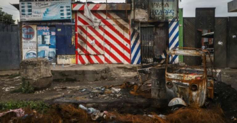 Hundreds of homes, schools, hotels and other businesses owned by non-Oromos were targeted for destruction by mobs. By - (AFP)