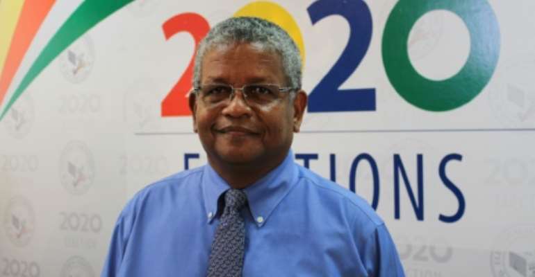 In a ceremony that marked an unprecedented handover from one political party to another, newly elected Seychelles president Wavel Ramkalawan (pictured October 25, 2020) called for unity on the 115-island Indian Ocean archipelago. By Rassin VANNIER (AFP/File)
