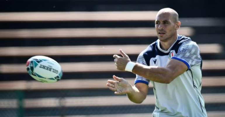 Italy's captain Sergio Parisse is considered one of the world's best number eigths. By Anne-Christine POUJOULAT (AFP)