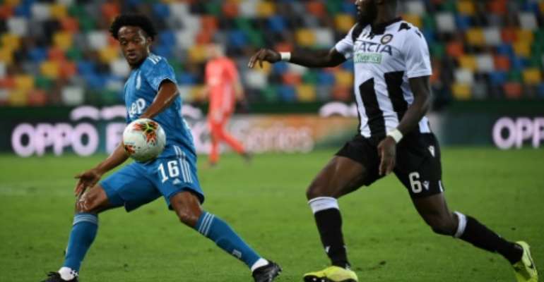 Ivorian midfielder Seko Fofana (R) spent the past four seasons at Udinese.. By MARCO BERTORELLO (AFP)