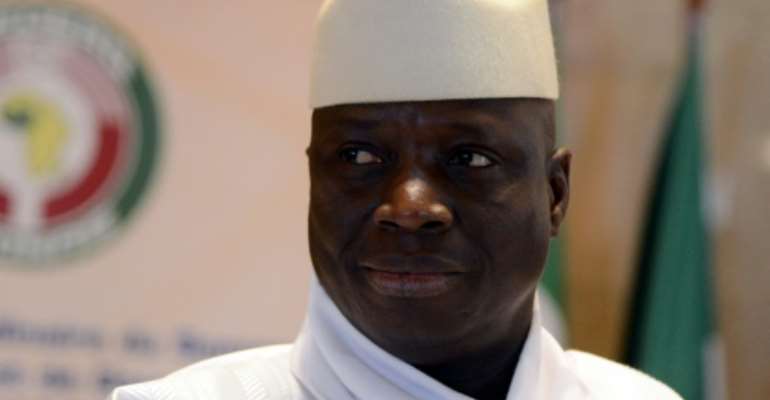 Jammeh flew into self-imposed exile in Equatorial Guinea -- whether he will eventually be put in the dock is far from certain. By ISSOUF SANOGO (AFP/File)
