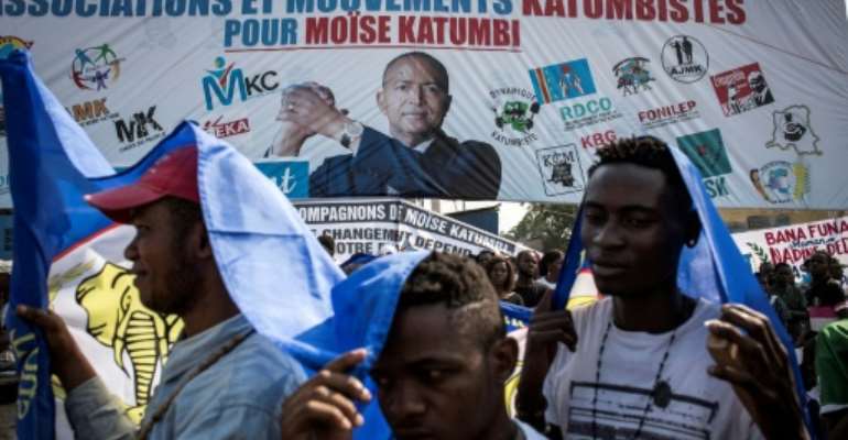 Katumbi lives in self-imposed exile in Belgium but retains a large and vocal following of supporters back home. By JOHN WESSELS (AFP)