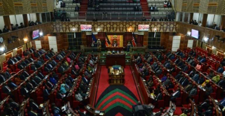 Kenya's current male-dominated parliament has repeatedly rejected legislation that states no more than two thirds of lawmakers should be men. By SIMON MAINA (AFP/File)