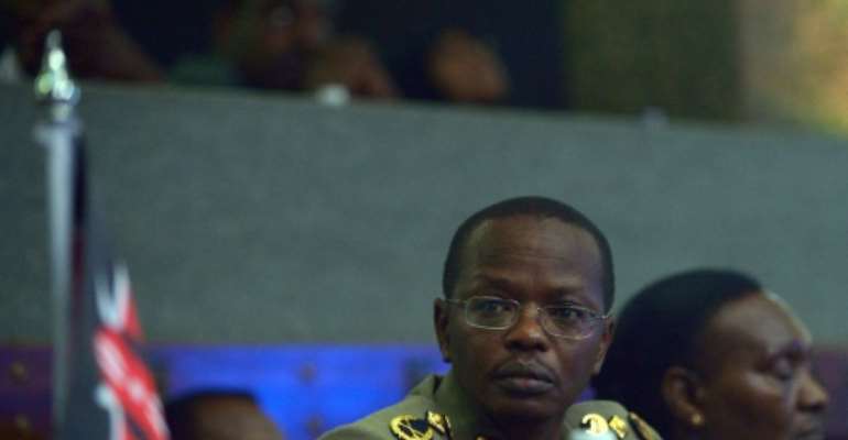 Kenya's police Inspector General Joseph Boinnet, seen in 2015, said,