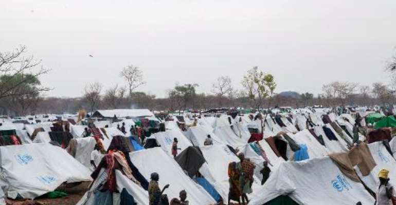 Picture shows general view of the Kule refugee camp near the Pagak Border Entry point in the Gambela Region of Ethiopia, on April 2, 2014. By Zacharias Abubeker (AFP/File)