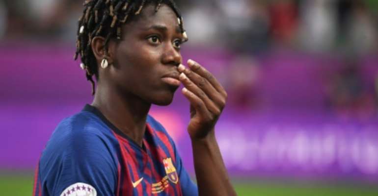 Last year's Champions League final was a bittersweet experience for Barcelona's Asisat Oshoala. By Attila KISBENEDEK (AFP/File)