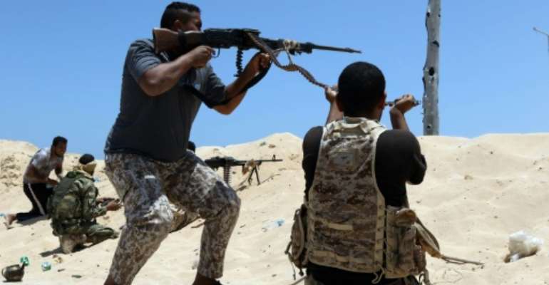 Libyan pro-regime forces launched an offensive to retake Sirte in May 2016. By Mahmud Turkia (AFP)