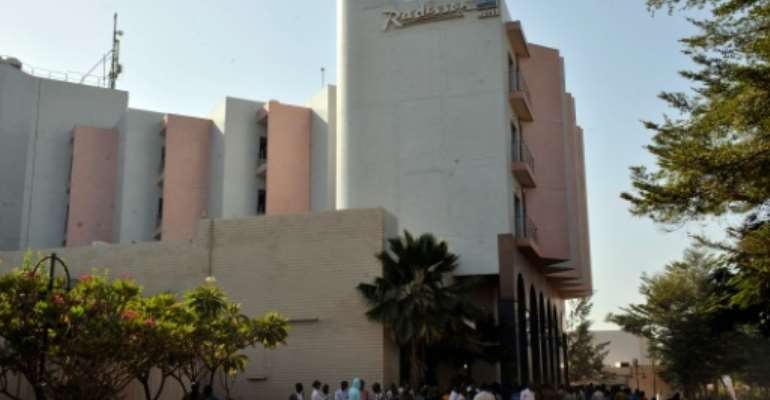 Security at the Radisson Blu hotel in Bamako has been beefed up following the deadly attack last month. By Habibou Kouyate (AFP/File)