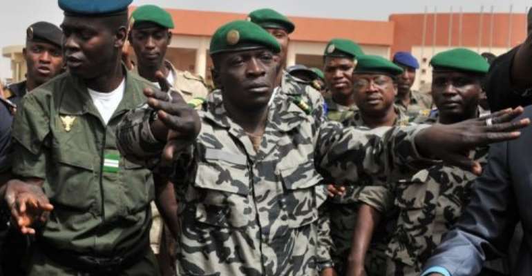 Malian military junta leader Amadou Sanogo. By Issouf Sanogo (AFP/File)