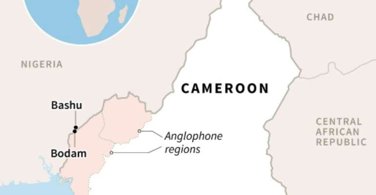 Afp Map Showing Areas Where Thousands Of Cameroonians Have Fled  