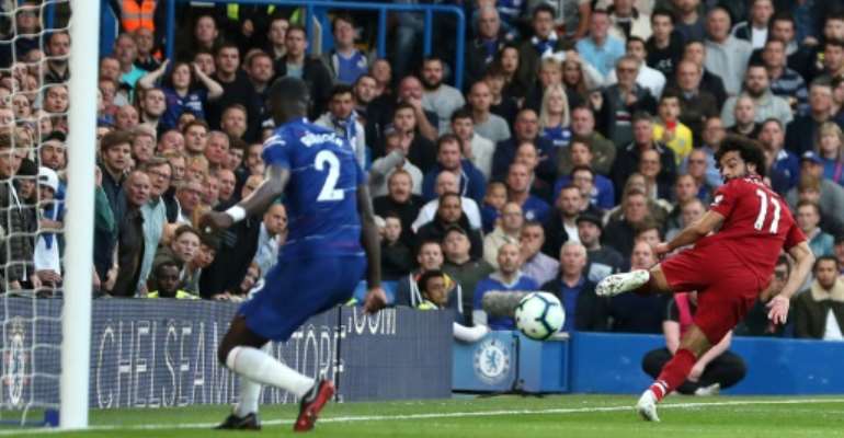 Mohamed Salah again struggled to find the net as Liverpool drew at Chelsea. By Daniel LEAL-OLIVAS (AFP/File)
