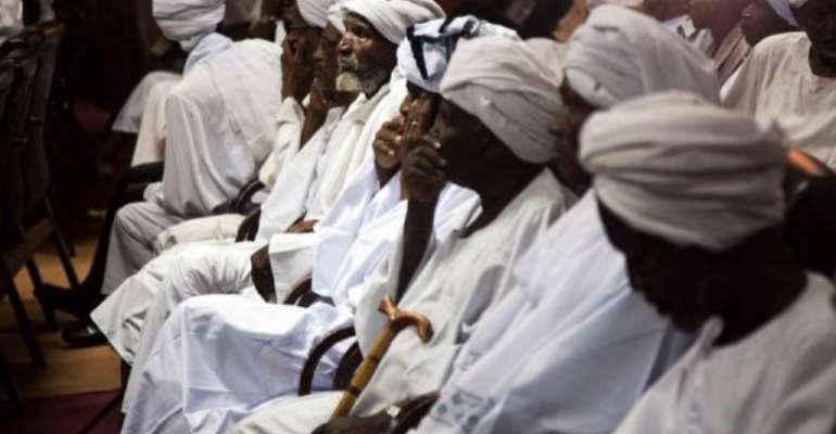 A handout from the United Nations-African Union Mission in Darfur (UNAMID) on July 23, 2013 shows Sudanese tribesmen. By Albert Gonzalez Farran (UNAMID/AFP/File)