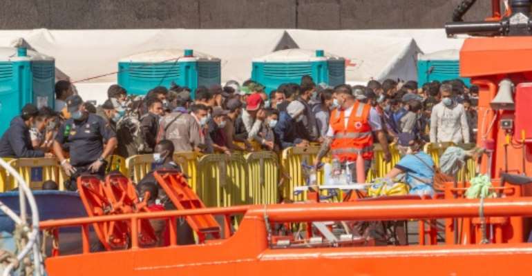 More than 18,000 people have landed on this Spanish archipelago over the past year. By DESIREE MARTIN (AFP/File)