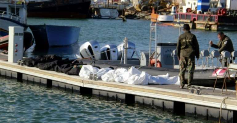 More than 40 people were on board the makeshift boat, a spokesman for the Sfax court told AFP. By HOUSSEM ZOUARI (AFP)