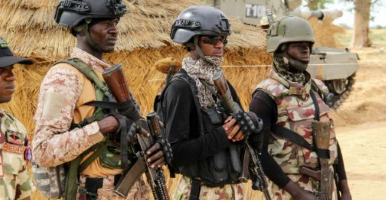 Nigerian soldiers have been battling Islamist militants for more than a decade. By AUDU MARTE (AFP)