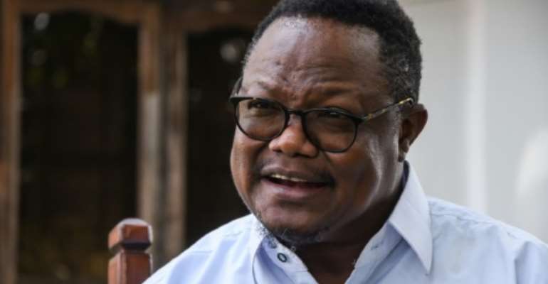 Opposition leader Tundu Lissu left Tanzania after a post-election crackdown. By STRINGER (AFP/File)