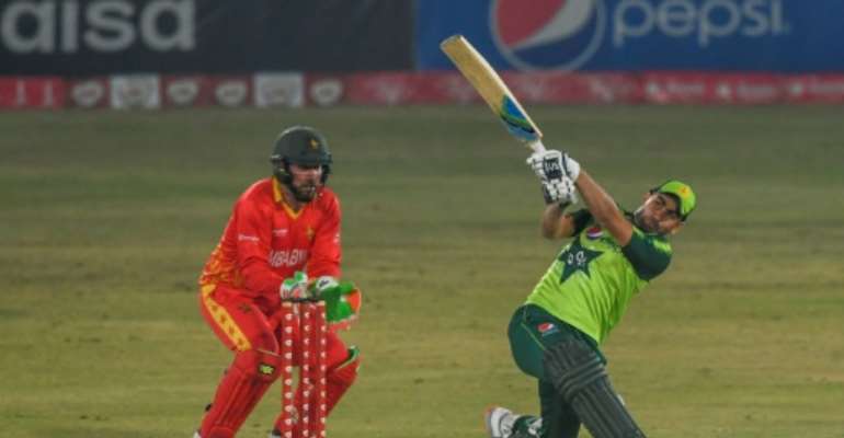 Pakistan's Abdullah Shafique top-scored in the final T20 against Zimbabwe. By Aamir QURESHI (AFP)