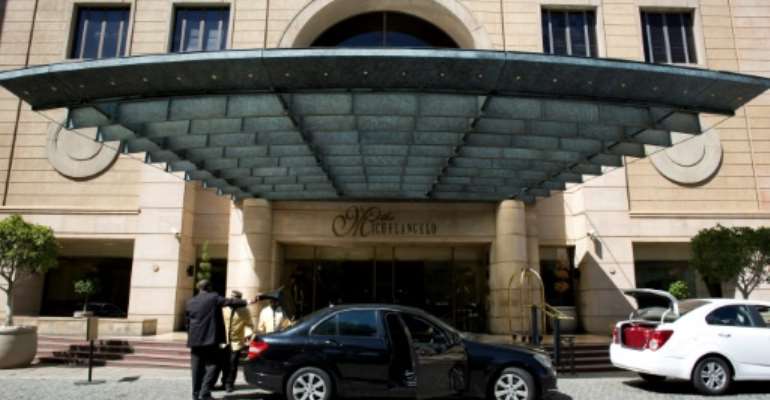 Patrick Karegeya, who was head of Rwandan external intelligence for nearly a decade before falling out with President Paul Kagame, was living in the Michelangelo Towers hotel in Johannesburg when he was killed. By ALEXANDER JOE (AFP/File)