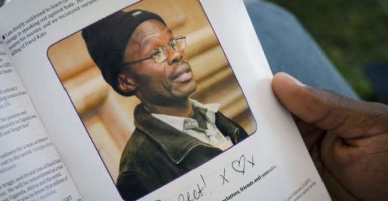 Kato was found bludgeoned to death at home outside Kampala on January 26 last year. By Michele Sibiloni (AFP/File)